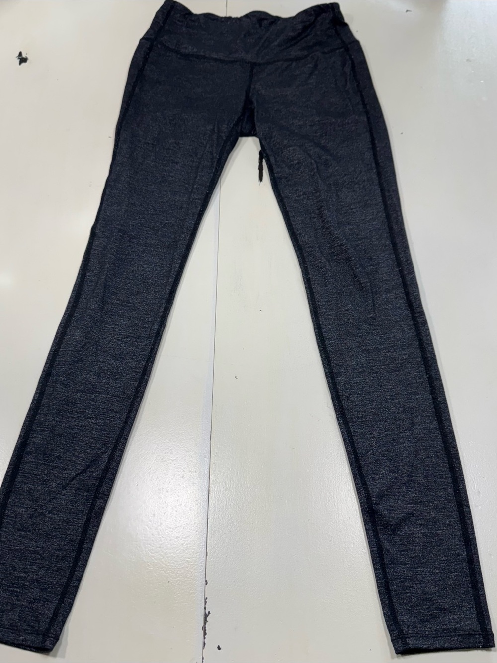 ATHLETA Quest Chaturanga Tights Leggings Charcoal Black Heather (Size Small Tall